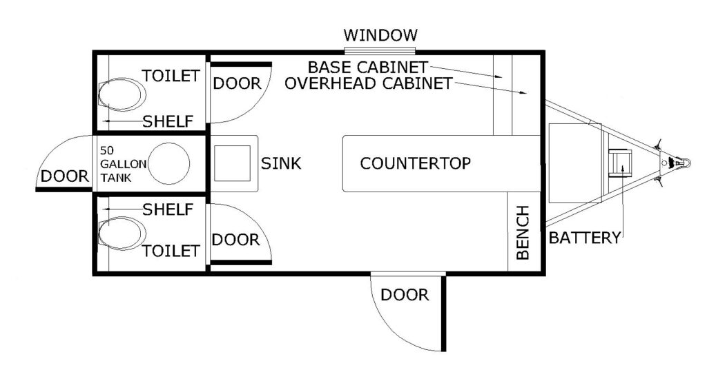 DRUG TESTING TRAILER FLOOR PLAN